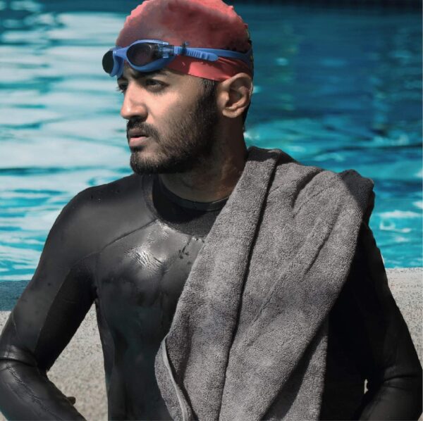 HEELIUM Bamboo Bath Towel | Ultra Absorbent | 3X Softer Than Cotton Towels | 140 x 70 cm - 600 GSM | Pack of 1 - Grey - Image 3