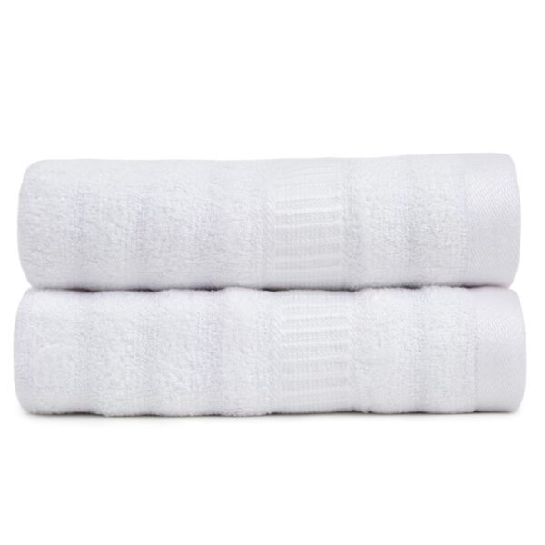 Urthytex Bamboo Luxurious 3 PieceTowels Set | Ultra Soft, Absorbent and Antimicrobial 600 GSM (Bath Towel, Hand Towel and Face Towel) Perfect for Daily Use and Gifting (White)